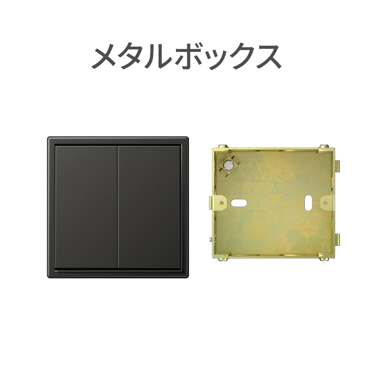 ルージュ JUNG_LS990_anthracite_2gang_73