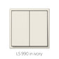 JUNG SWITCH LS990 ダブル プラスチック