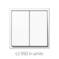 JUNG SWITCH LS990 ダブル プラスチック